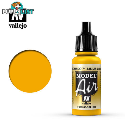 VALLEJO MODEL AIR ACRYLIC PAINT CHROME YELLOW 71135 - VALLEJO