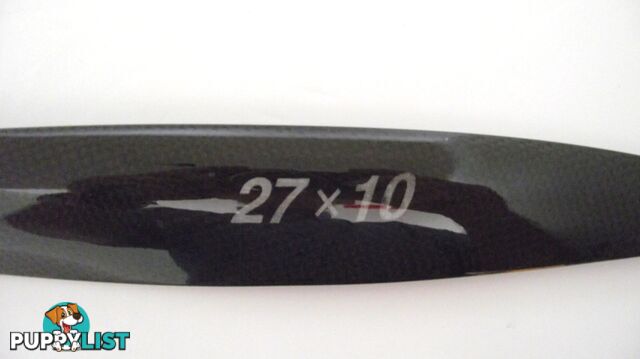 XOAR PROP 27X10 HOLLOW CARBON FIBRE 2 BLADE - XOAR