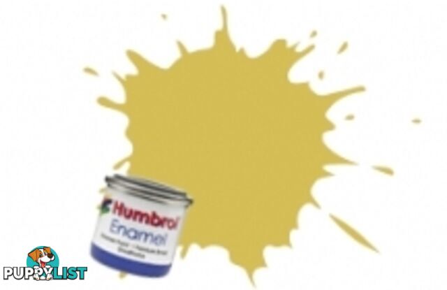 81   HUMBROL ENAMEL PAINT PALE YELLOW MATT - HUMBROL