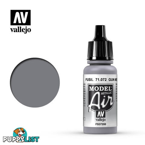 VALLEJO MODEL AIR ACRYLIC PAINT GUN METAL 71072 - VALLEJO