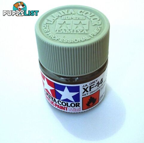 XF-14   TAMIYA ACRYLIC PAINT FLAT J.A. GREY - TAMIYA PAINTS &amp; Accessories