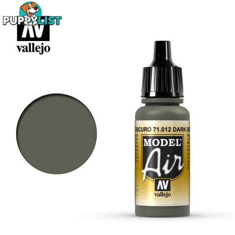 VALLEJO MODEL AIR ACRYLIC PAINT DARK GREEN 71012 - VALLEJO