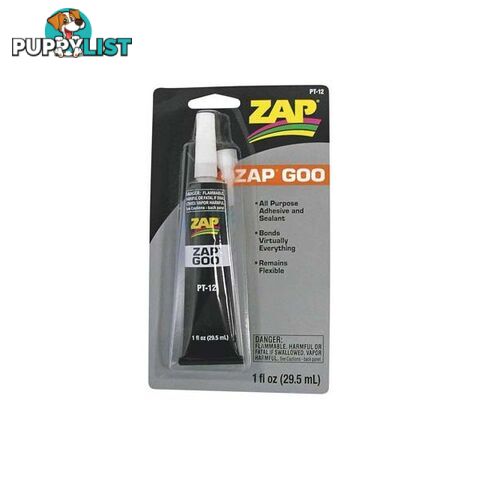 ZAP A DAP A GOO 1oz TUBE GLUE PT12 ZAP GOO - ZAP