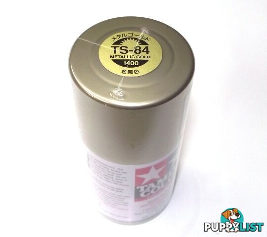 TS-84   TAMIYA ACRYLIC SPRAY PAINT  METALLIC GOLD - TAMIYA PAINTS &amp; Accessories