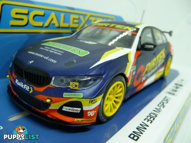 Scalextric C4194 1:32 BMW 330i M-Sport 77 Jordan slot car also suits Carrera - SCALEXTRIC - Does not apply