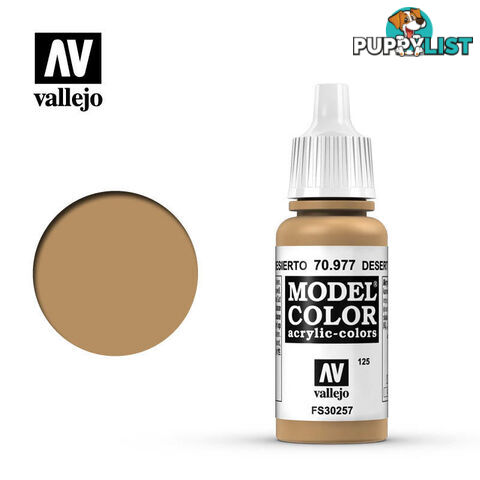 VALLEJO MODEL COLOR DESERT YELLOW 17ML AV70977 - VALLEJO