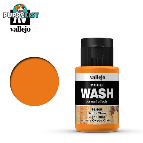 VALLEJO MODEL WASH LIGHT RUST 76505 35ml - VALLEJO