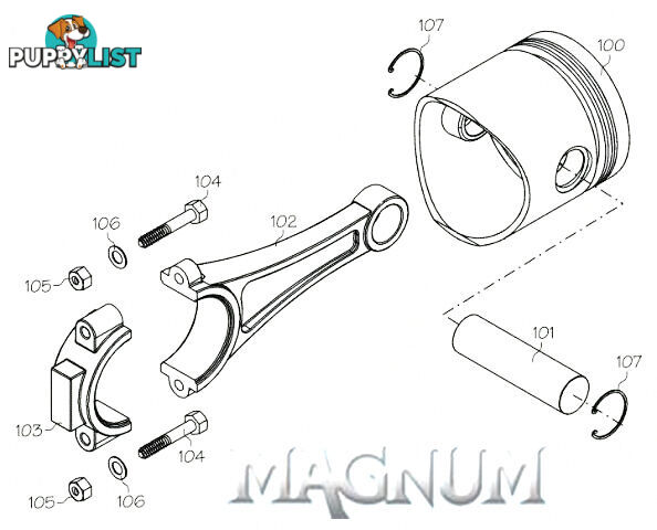 FS120111 (MAGNUM ENGINE PART) BACK COVER GASKET