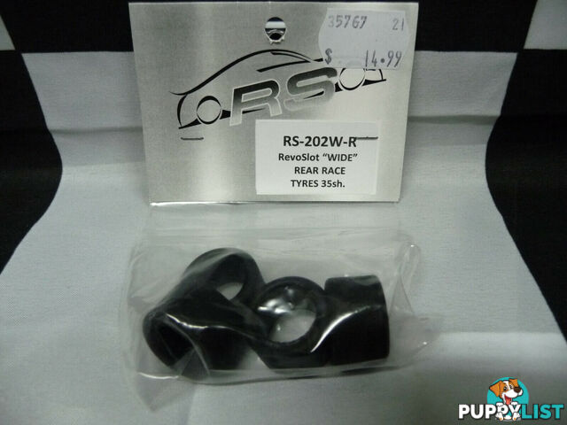 RevoSlot RS-202W-R RevoSlot WIDE Rear Race Tyres 35sh - REVOSLOT - Does not apply