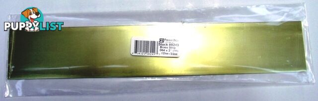 K&S METAL #8249 .064 X 2' BRASS STRIP 1PC - K &amp; S METALS