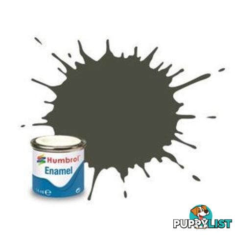 253   HUMBROL ENAMEL PAINT DUNKEL-GRUN MATT - HUMBROL