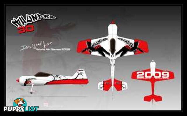 KRILL THUNDER 3D 1.92M DANCE RED - KRILL AIRCRAFT AUSTRALIA