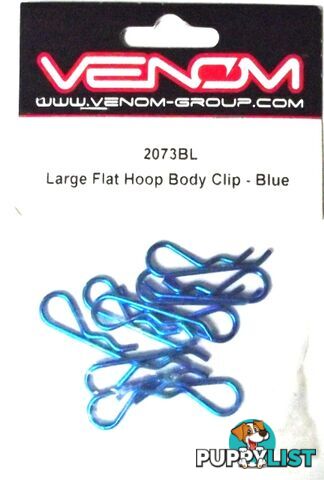 VENOM LARGE HOOP BODY CLIP BLUE 10PCS VEN-2073BL - VENOM