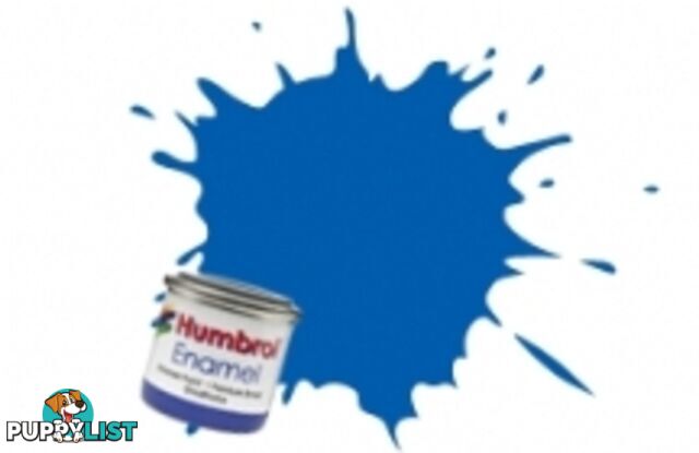 14   HUMBROL ENAMEL PAINT FRENCH BLUE GLOSS - HUMBROL