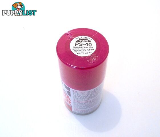 PS-40  TAMIYA POLYCARBONATE SPRAY PAINT  TRANSLUCENT PINK - TAMIYA PAINTS &amp; Accessories