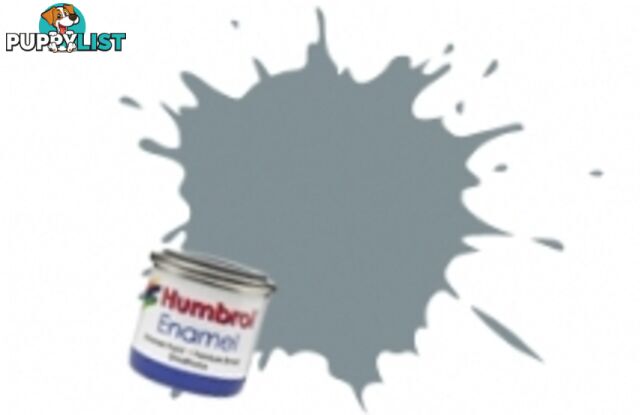 140   HUMBROL ENAMEL PAINT GULL GREY MATT - HUMBROL