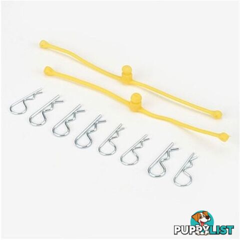 DUBRO BODY KLIP RETAINERS YELLOW 2PC  2247 - DUBRO