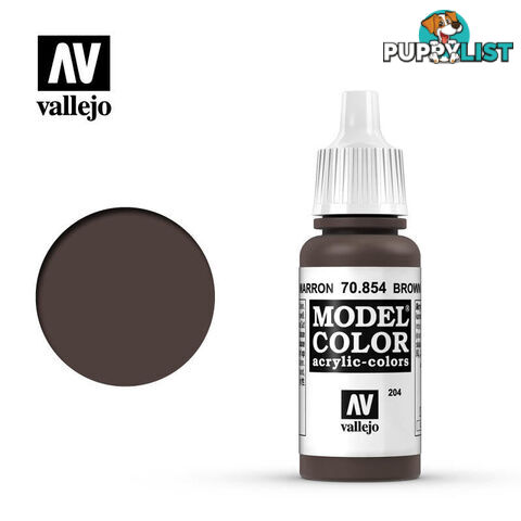 VALLEJO MODEL COLOR BROWN GLAZE 17ML AV70854 - VALLEJO