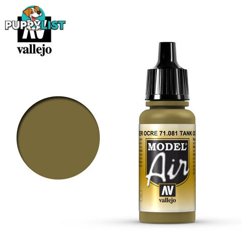 VALLEJO MODEL AIR ACRYLIC PAINT TANK D/YELLOW 71081 - VALLEJO