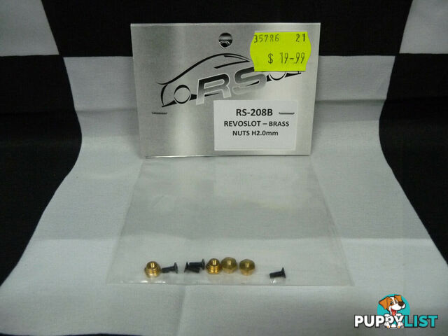 RevoSlot RS-208B RevoSlot Brass Nuts H2.0mm + Screws - REVOSLOT - Does not apply