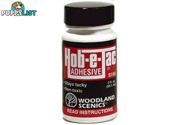 WOODLAND SCENICS  S195 HOB-E-TAC ADHESIVE 2OZ - Woodland Scenics