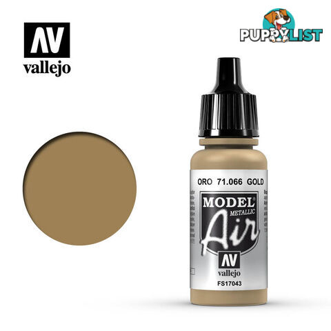 VALLEJO MODEL AIR ACRYLIC PAINT GOLD 71066 - VALLEJO