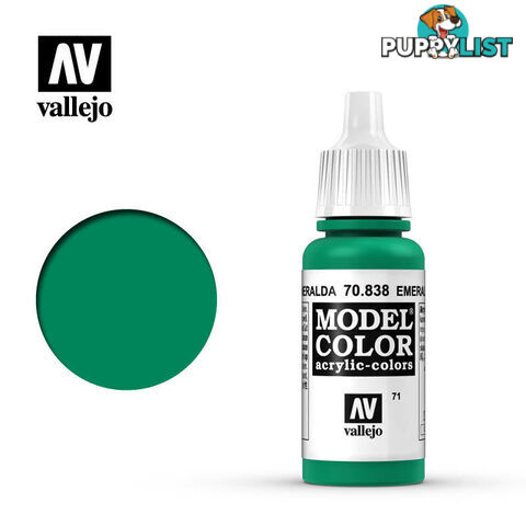 VALLEJO MODEL COLOR EMERALD 17ML AV70838 - VALLEJO