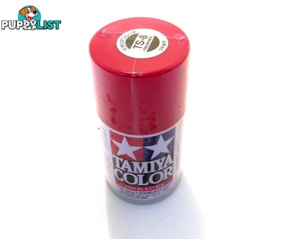 TS-8   TAMIYA ACRYLIC SPRAY PAINT  ITALIAN RED - TAMIYA PAINTS &amp; Accessories