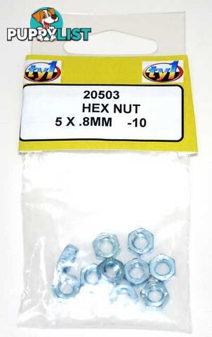 TY1 HEX NUT 5 X .8MM - 10