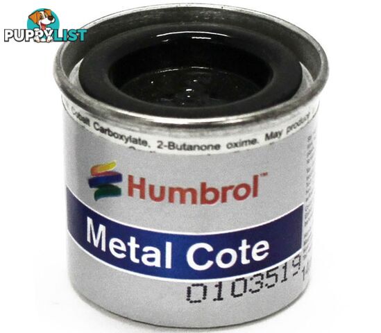 27004   HUMBROL ENAMEL PAINT METAL COTE GUN METAL - HUMBROL