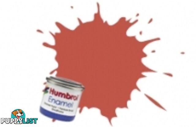 100   HUMBROL ENAMEL PAINT RED BROWN MATT - HUMBROL