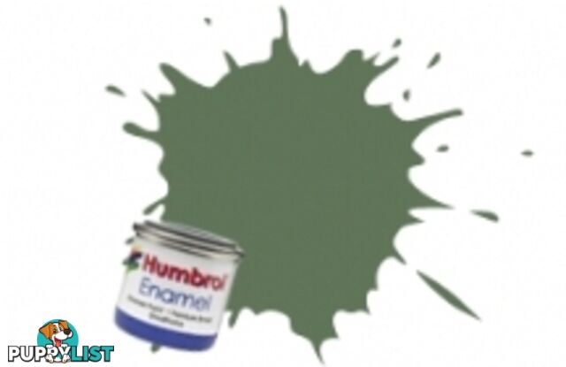 80   HUMBROL ENAMEL PAINT GRASS GREEN MATT - HUMBROL