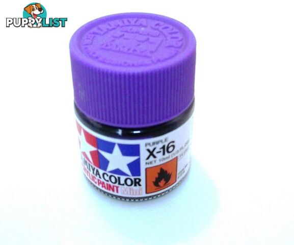 X-16   TAMIYA ACRYLIC PAINT PURPLE (gloss) - TAMIYA PAINTS &amp; Accessories