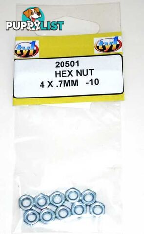 TY1 HEX NUT 4 X .7MM - 10