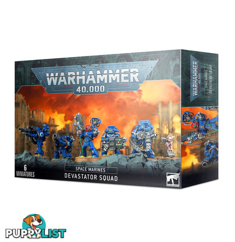 Warhammer 40&#44;000 Space Marines Devastator Squad - WARHAMMER 40K