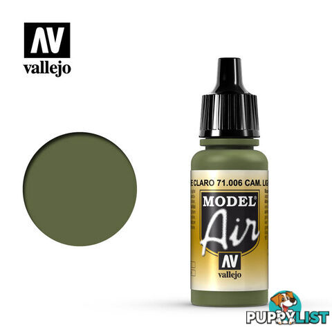 VALLEJO MODEL AIR ACRYLIC PAINT CAMO L/GREEN 71006 - VALLEJO