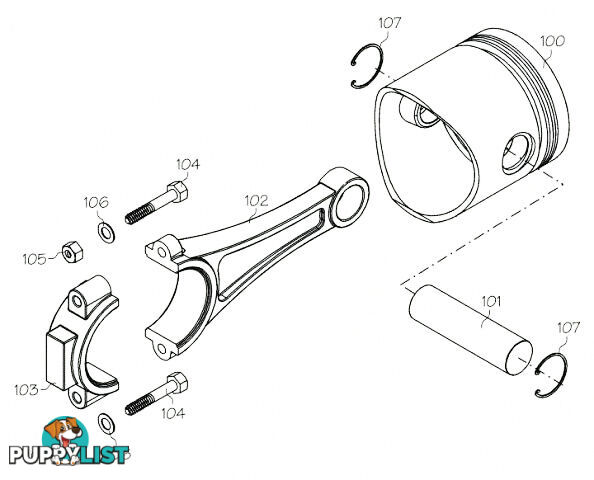 F1225 (YS ENGINE PART) CONNECTING ROD