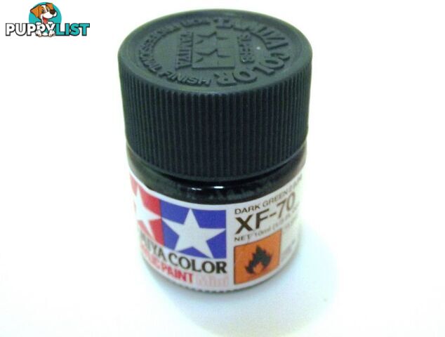 XF-70   TAMIYA ACRYLIC PAINT FLAT DARK GREEN 2 - TAMIYA PAINTS &amp; Accessories