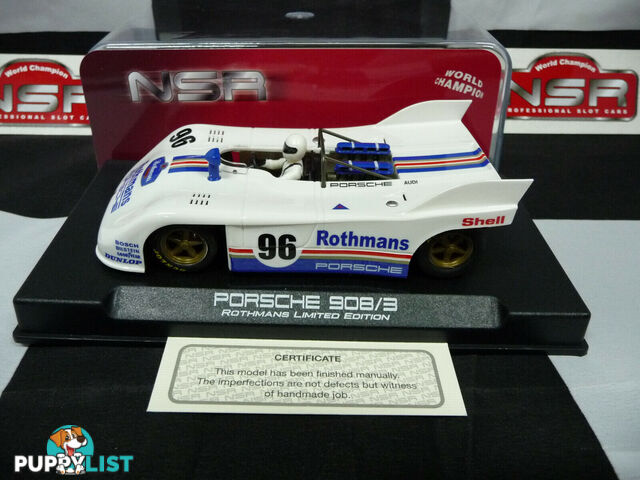 NSR 1:32 0196SW Porsche 908/3 Rothmans Limited Ed No.96 slot car also suits  scalextric/carrera - NSR - Does not apply