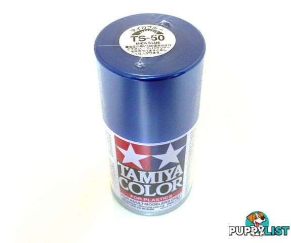 TS-50   TAMIYA ACRYLIC SPRAY PAINT  BLUE MICA - TAMIYA PAINTS &amp; Accessories