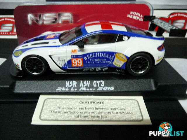 NSR 1:32 0078AW ASV GT3 Le Mans 24H 2016 No.99 slot car also suits  scalextric/carrera - NSR - Does not apply