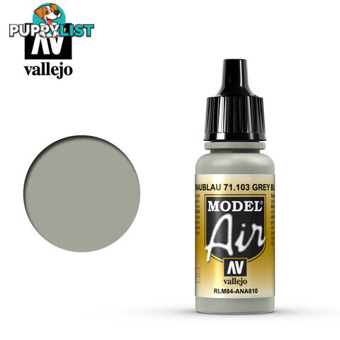 VALLEJO MODEL AIR ACRYLIC PAINT GREY RLM 84 71103 - VALLEJO