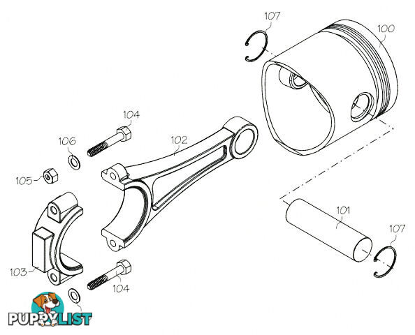 F5127 (YS ENGINE PART) WRIST PIN RETAINER YS53