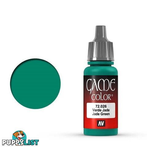 VALLEJO GAME 72026 Color Jade Green 17ml Acrylic Paint