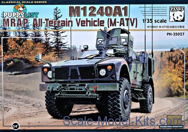 PANDA 1/35 M1240A1 M-ATV with UIK 35027 Plastic Model Kit - PANDA