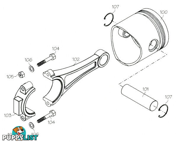 F5174 (YS ENGINE PART) EXHAUST PIPE YS53