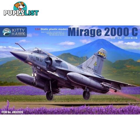 KITTY HAWK 1/32 Dassault Mirage 2000C 32020 PLASTIC MODEL KIT - KITTY HAWK