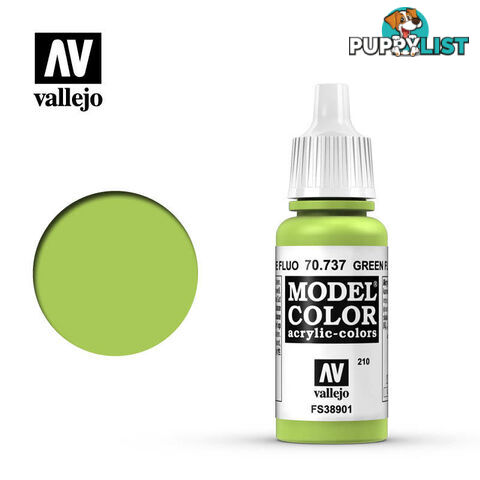 VALLEJO MODEL COLOR FLUORO GREEN 17ML AV70737 - VALLEJO