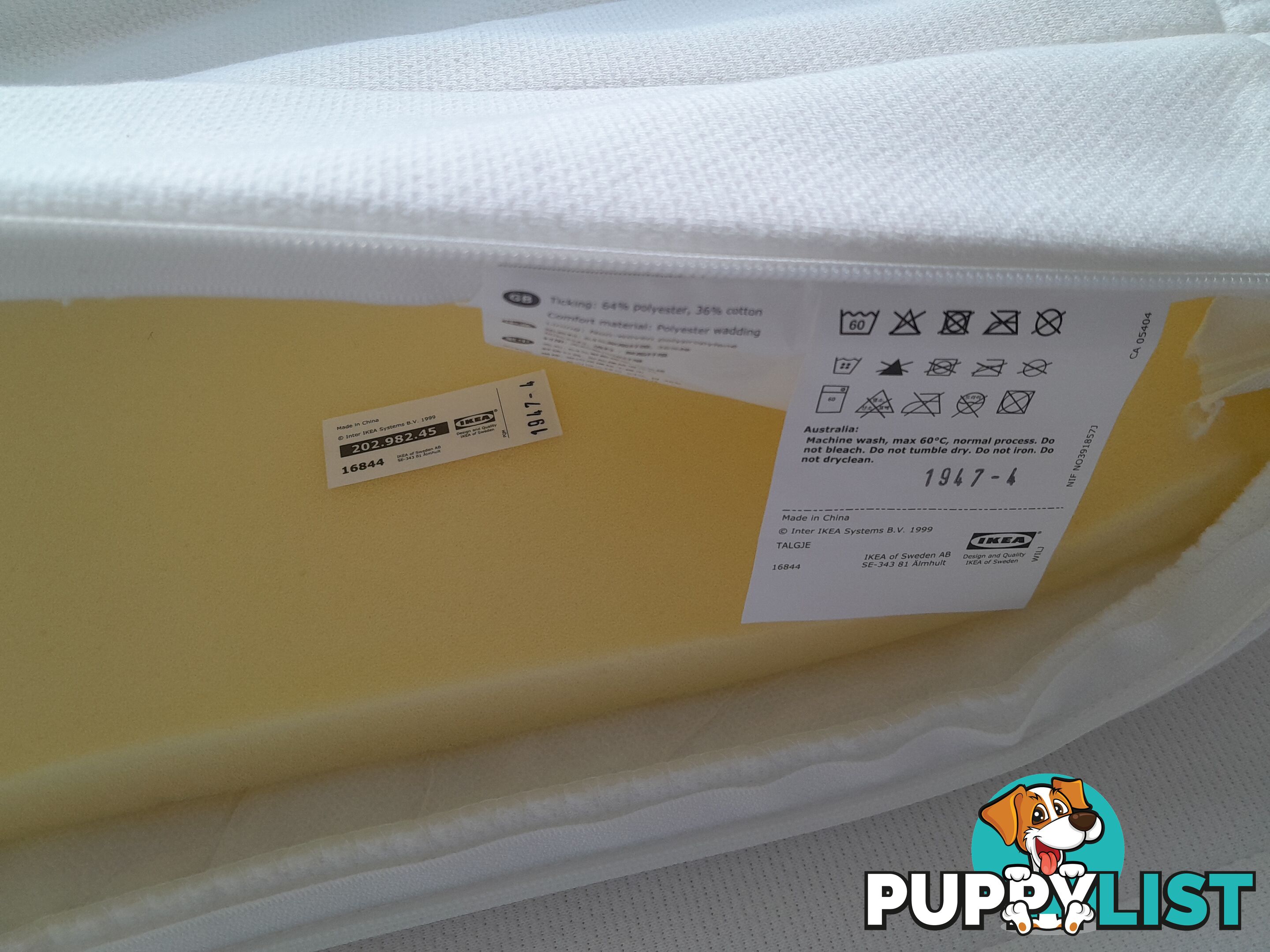 BRAND NEW IKEA QS MATTRESS PAD TOPPER