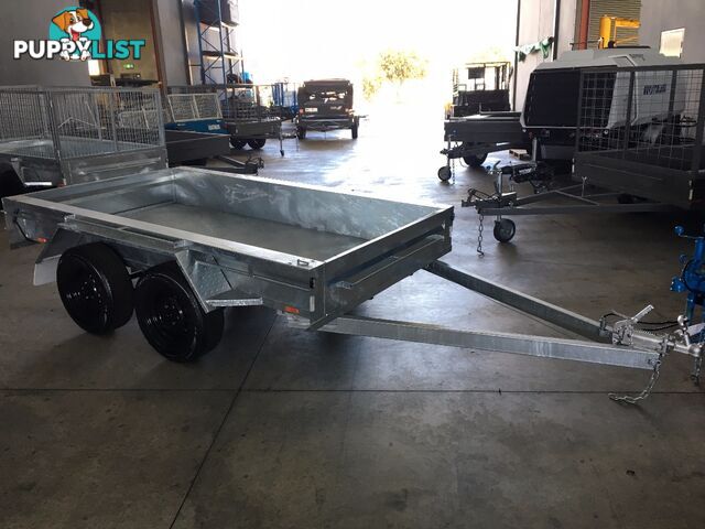 10x5 h/duty galvanized tandem trailer